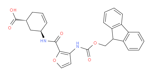 rac-(1R,5S)-5-[3-({[(9H-fluoren-9-yl)methoxy]carbonyl}amino)furan-2-amido]cyclohex-3-ene-1-carboxylic acid