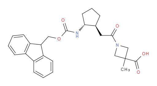 rac-1-{2-[(1R,2S)-2-({[(9H-fluoren-9-yl)methoxy]carbonyl}amino)cyclopentyl]acetyl}-3-methylazetidine-3-carboxylic acid