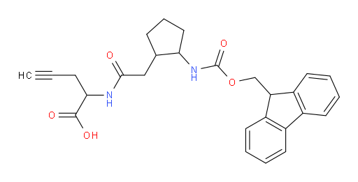 2-{2-[2-({[(9H-fluoren-9-yl)methoxy]carbonyl}amino)cyclopentyl]acetamido}pent-4-ynoic acid