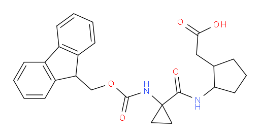 2-{2-[1-({[(9H-fluoren-9-yl)methoxy]carbonyl}amino)cyclopropaneamido]cyclopentyl}acetic acid