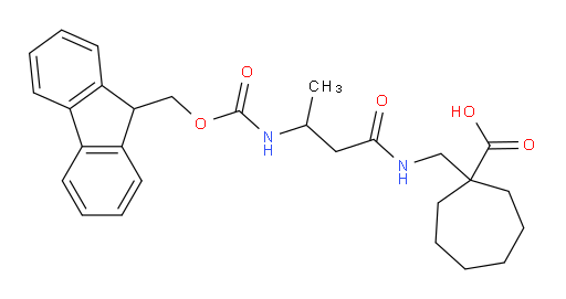 1-{[3-({[(9H-fluoren-9-yl)methoxy]carbonyl}amino)butanamido]methyl}cycloheptane-1-carboxylic acid
