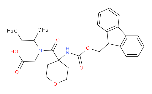 2-[N-(butan-2-yl)-1-[4-({[(9H-fluoren-9-yl)methoxy]carbonyl}amino)oxan-4-yl]formamido]acetic acid