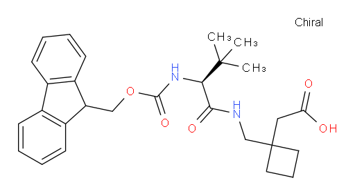 2-(1-{[(2S)-2-({[(9H-fluoren-9-yl)methoxy]carbonyl}amino)-3,3-dimethylbutanamido]methyl}cyclobutyl)acetic acid