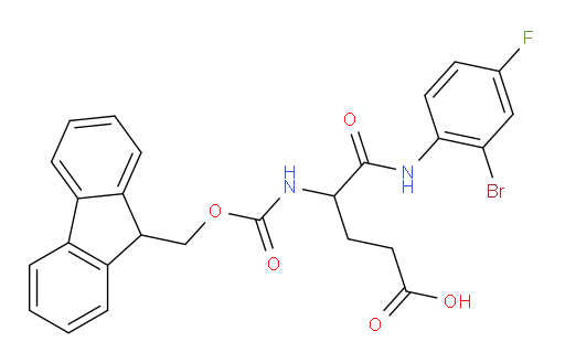 4-[(2-bromo-4-fluorophenyl)carbamoyl]-4-({[(9H-fluoren-9-yl)methoxy]carbonyl}amino)butanoic acid