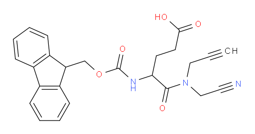 4-[(cyanomethyl)(prop-2-yn-1-yl)carbamoyl]-4-({[(9H-fluoren-9-yl)methoxy]carbonyl}amino)butanoic acid