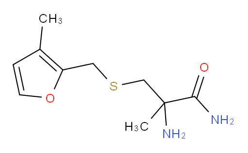 2-amino-2-methyl-3-{[(3-methylfuran-2-yl)methyl]sulfanyl}propanamide