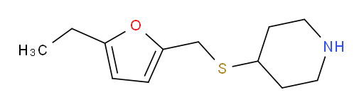 4-{[(5-ethylfuran-2-yl)methyl]sulfanyl}piperidine