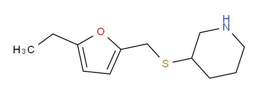 3-{[(5-ethylfuran-2-yl)methyl]sulfanyl}piperidine
