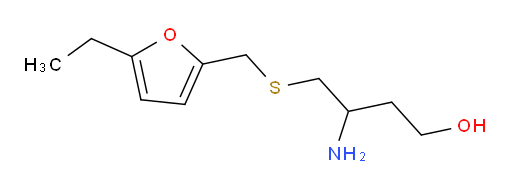 3-amino-4-{[(5-ethylfuran-2-yl)methyl]sulfanyl}butan-1-ol