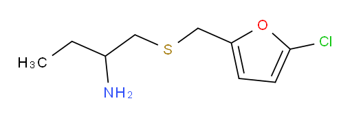 1-{[(5-chlorofuran-2-yl)methyl]sulfanyl}butan-2-amine