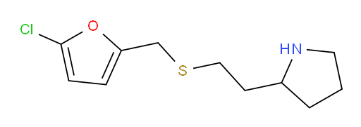 2-(2-{[(5-chlorofuran-2-yl)methyl]sulfanyl}ethyl)pyrrolidine