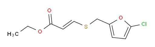 ethyl 3-{[(5-chlorofuran-2-yl)methyl]sulfanyl}prop-2-enoate