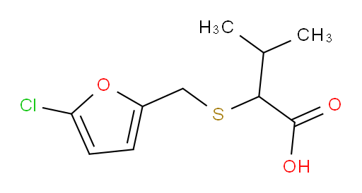 2-{[(5-chlorofuran-2-yl)methyl]sulfanyl}-3-methylbutanoic acid