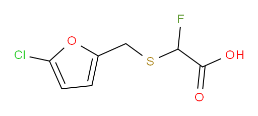 2-{[(5-chlorofuran-2-yl)methyl]sulfanyl}-2-fluoroacetic acid