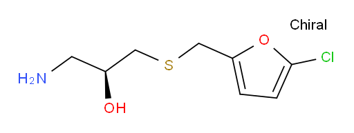 (2S)-1-amino-3-{[(5-chlorofuran-2-yl)methyl]sulfanyl}propan-2-ol