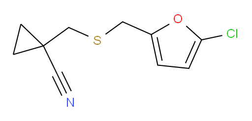 1-({[(5-chlorofuran-2-yl)methyl]sulfanyl}methyl)cyclopropane-1-carbonitrile