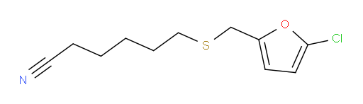 6-{[(5-chlorofuran-2-yl)methyl]sulfanyl}hexanenitrile