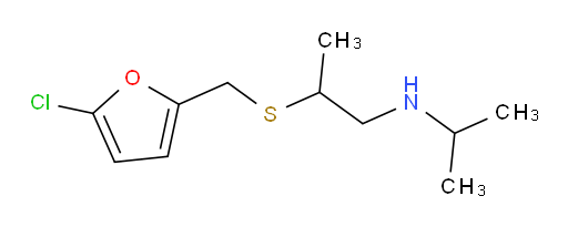 (2-{[(5-chlorofuran-2-yl)methyl]sulfanyl}propyl)(propan-2-yl)amine