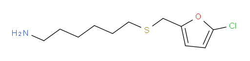 6-{[(5-chlorofuran-2-yl)methyl]sulfanyl}hexan-1-amine