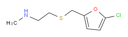 (2-{[(5-chlorofuran-2-yl)methyl]sulfanyl}ethyl)(methyl)amine