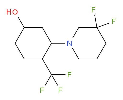 3-(3,3-difluoropiperidin-1-yl)-4-(trifluoromethyl)cyclohexan-1-ol