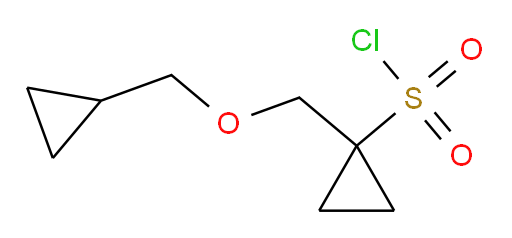 1-[(cyclopropylmethoxy)methyl]cyclopropane-1-sulfonyl chloride