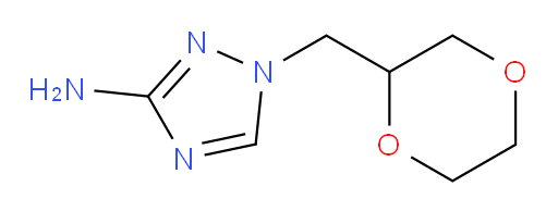 1-[(1,4-dioxan-2-yl)methyl]-1H-1,2,4-triazol-3-amine