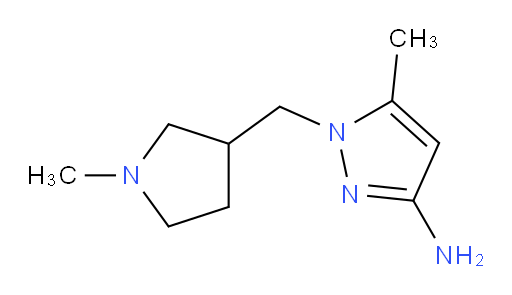 5-methyl-1-[(1-methylpyrrolidin-3-yl)methyl]-1H-pyrazol-3-amine