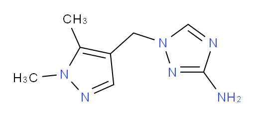 1-[(1,5-dimethyl-1H-pyrazol-4-yl)methyl]-1H-1,2,4-triazol-3-amine