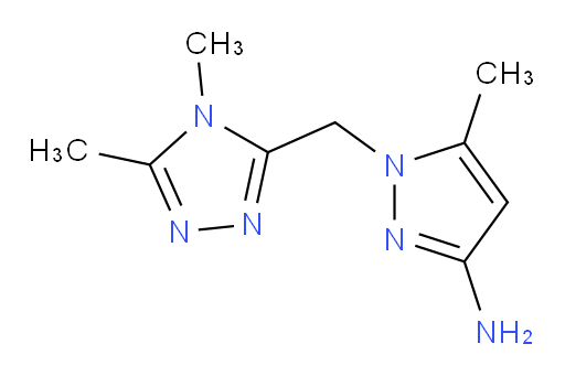 1-[(dimethyl-4H-1,2,4-triazol-3-yl)methyl]-5-methyl-1H-pyrazol-3-amine
