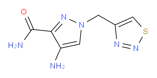 4-amino-1-[(1,2,3-thiadiazol-4-yl)methyl]-1H-pyrazole-3-carboxamide