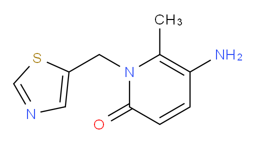 5-amino-6-methyl-1-[(1,3-thiazol-5-yl)methyl]-1,2-dihydropyridin-2-one