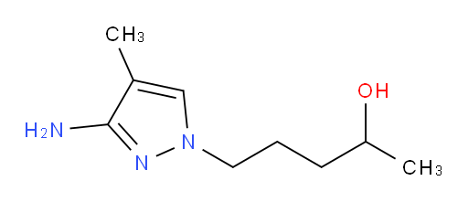 5-(3-amino-4-methyl-1H-pyrazol-1-yl)pentan-2-ol