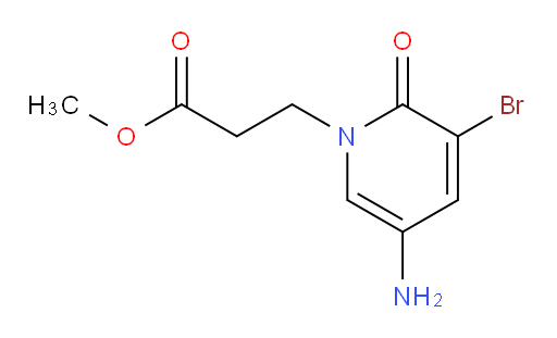 methyl 3-(5-amino-3-bromo-2-oxo-1,2-dihydropyridin-1-yl)propanoate