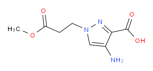 4-amino-1-(3-methoxy-3-oxopropyl)-1H-pyrazole-3-carboxylic acid