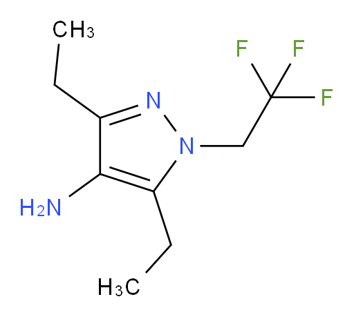 3,5-diethyl-1-(2,2,2-trifluoroethyl)-1H-pyrazol-4-amine