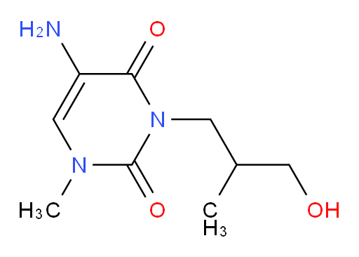 5-amino-3-(3-hydroxy-2-methylpropyl)-1-methyl-1,2,3,4-tetrahydropyrimidine-2,4-dione