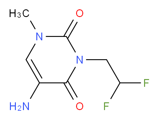5-amino-3-(2,2-difluoroethyl)-1-methyl-1,2,3,4-tetrahydropyrimidine-2,4-dione