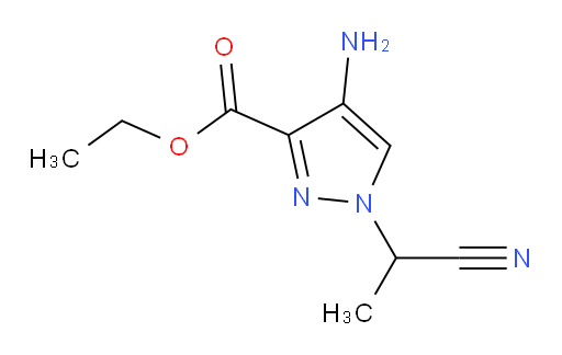 ethyl 4-amino-1-(1-cyanoethyl)-1H-pyrazole-3-carboxylate
