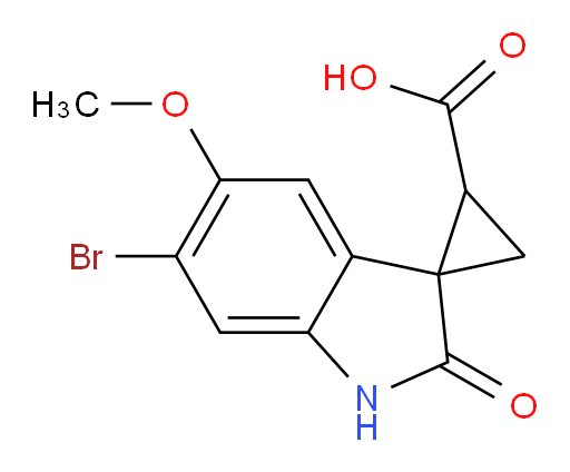 6'-bromo-5'-methoxy-2'-oxo-1',2'-dihydrospiro[cyclopropane-1,3'-indole]-2-carboxylic acid