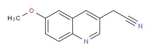 2-(6-methoxyquinolin-3-yl)acetonitrile