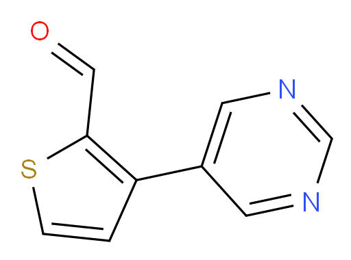 3-(pyrimidin-5-yl)thiophene-2-carbaldehyde