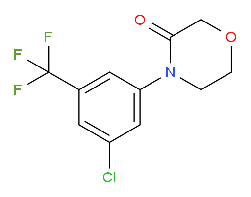 4-[3-chloro-5-(trifluoromethyl)phenyl]morpholin-3-one