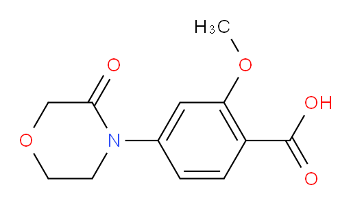 2-methoxy-4-(3-oxomorpholin-4-yl)benzoic acid