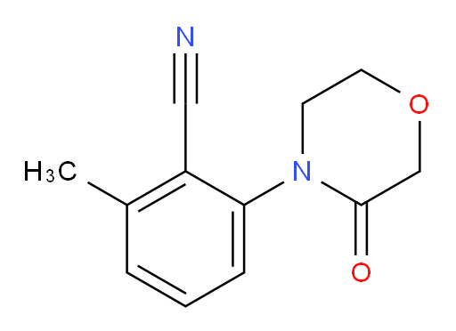 2-methyl-6-(3-oxomorpholin-4-yl)benzonitrile