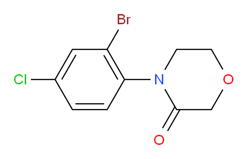 4-(2-bromo-4-chlorophenyl)morpholin-3-one