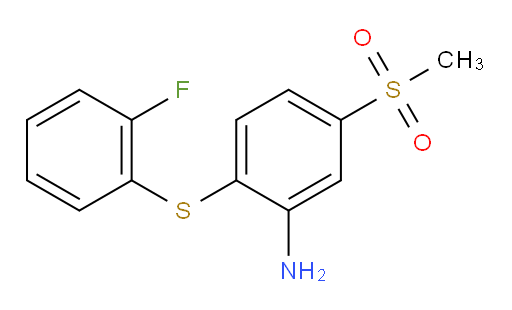 2-((2-fluorophenyl)thio)-5-(methylsulfonyl)aniline