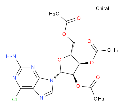 (2R,3R,4R,5R)-2-(acetoxymethyl)-5-(2-amino-6-chloro-9H-purin-9-yl)tetrahydrofuran-3,4-diyl diacetate