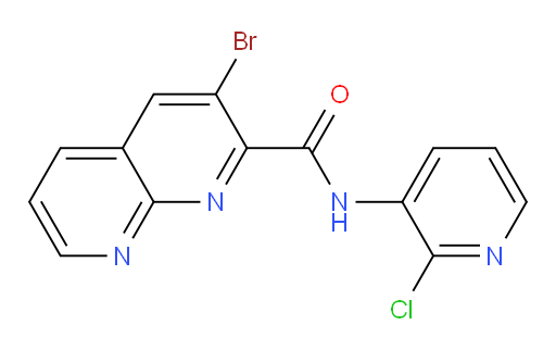 3-bromo-N-(2-chloropyridin-3-yl)-1,8-naphthyridine-2-carboxamide