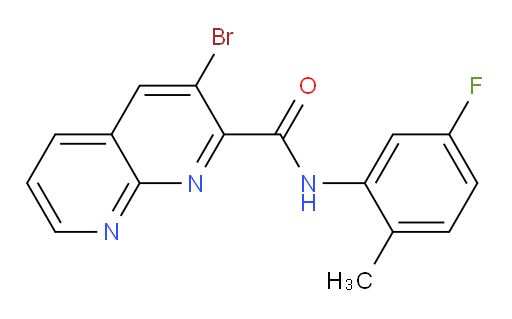 3-bromo-N-(5-fluoro-2-methylphenyl)-1,8-naphthyridine-2-carboxamide